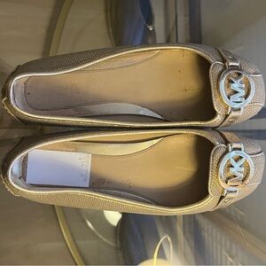Michael Kors Metallic Gold Loafers